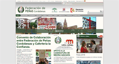 Desktop Screenshot of federacionpcordobesas.com
